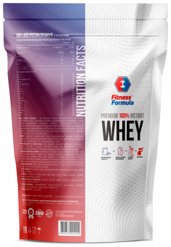 Fitness Formula 100% Whey Protein Premium, 100% Вей Протеин Премиум, 900 грамм