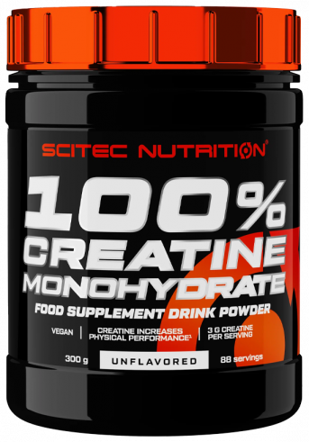 Моногидрат креатина Scitec Nutrition 100% Creatine Monohydrate, Креатина моногидрат, 300 грамм